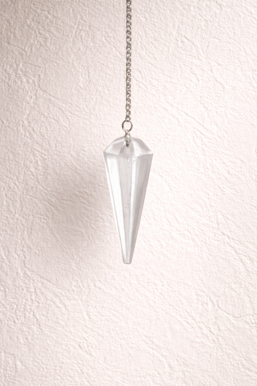 Pendule conique en cristal de roche