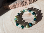 Bracelet en perles naturelles - love collection - vert