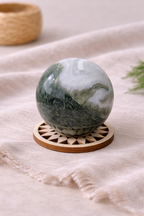 Sphère en Agate Mousse – 5 à 5,5 cm