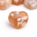 Coeur en agate fleur