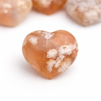 Coeur en agate fleur
