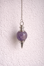 Pendule sphérique en améthyste