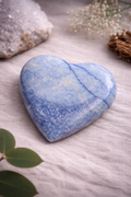 Coeur en aventurine bleue