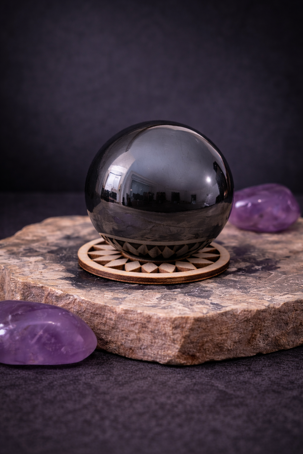 Sphère en Hématite – 4 à 4,5 cm