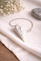 Pendule conique en howlite