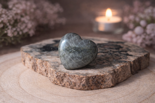 Coeur en labradorite