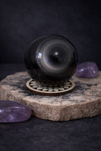 Sphère en Obsidienne Œil Céleste – 5,5 à 6 cm