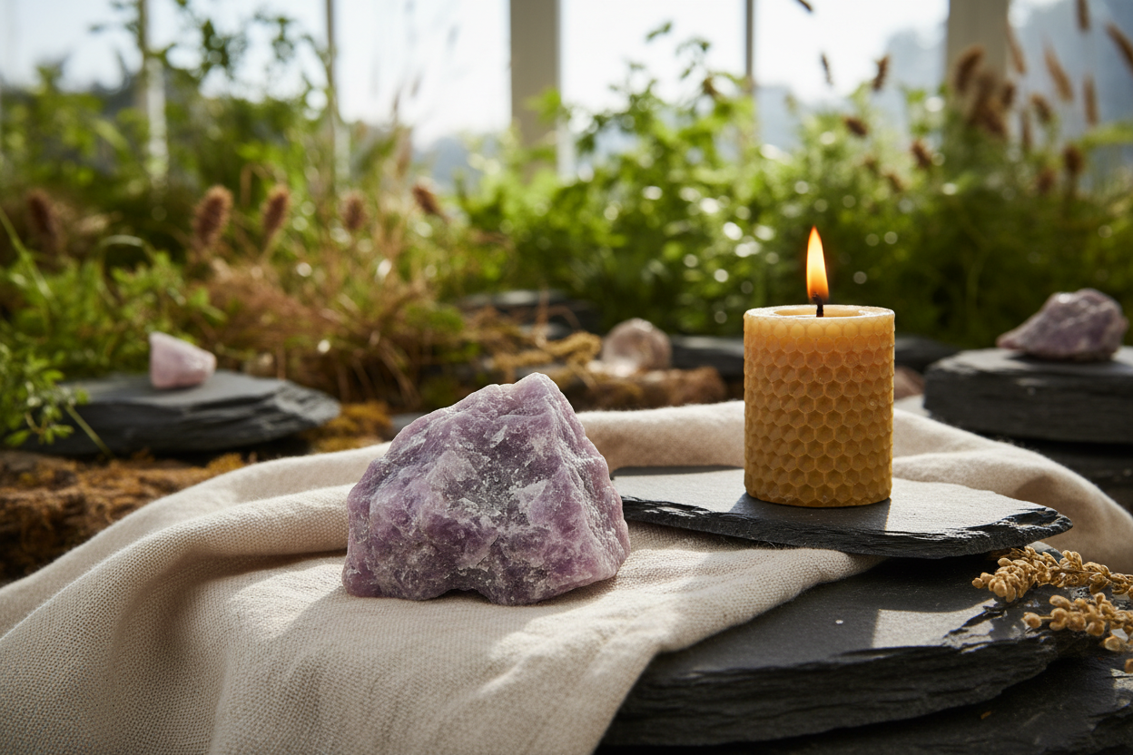 remplace la pierre par de la lépidolite