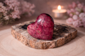 Coeur en rhodonite
